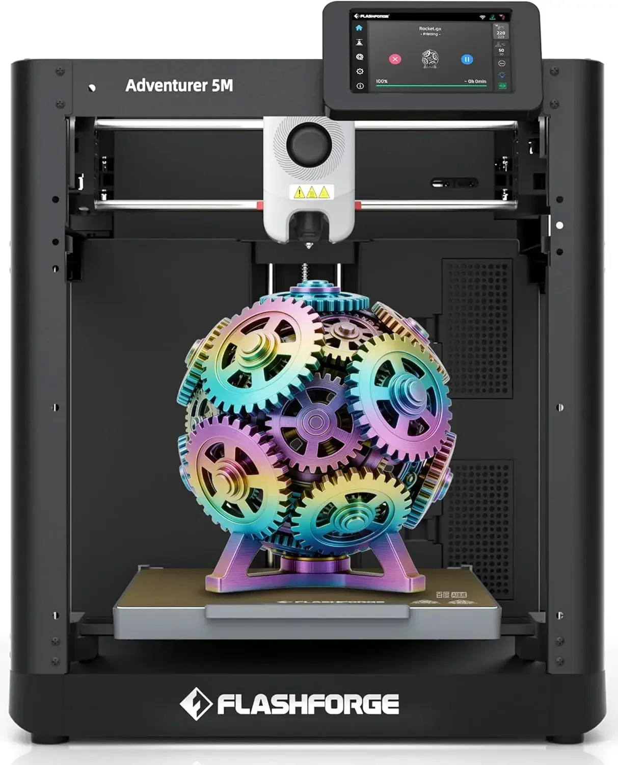 FLASHFORGE Adventurer 5M 3D Printer,600mm/s Max Speed Core XY 3D Printers with Auto Leveling,280°C Direct Extruder,3s Quick Swap