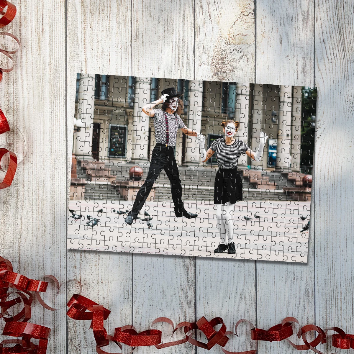 35/300/500/1000 Stück personalisiertes individuelles Fotopuzzle, Foto-DIY-Puzzle, Porträtmalerei, handgefertigtes Geburtstagsgeschenk
