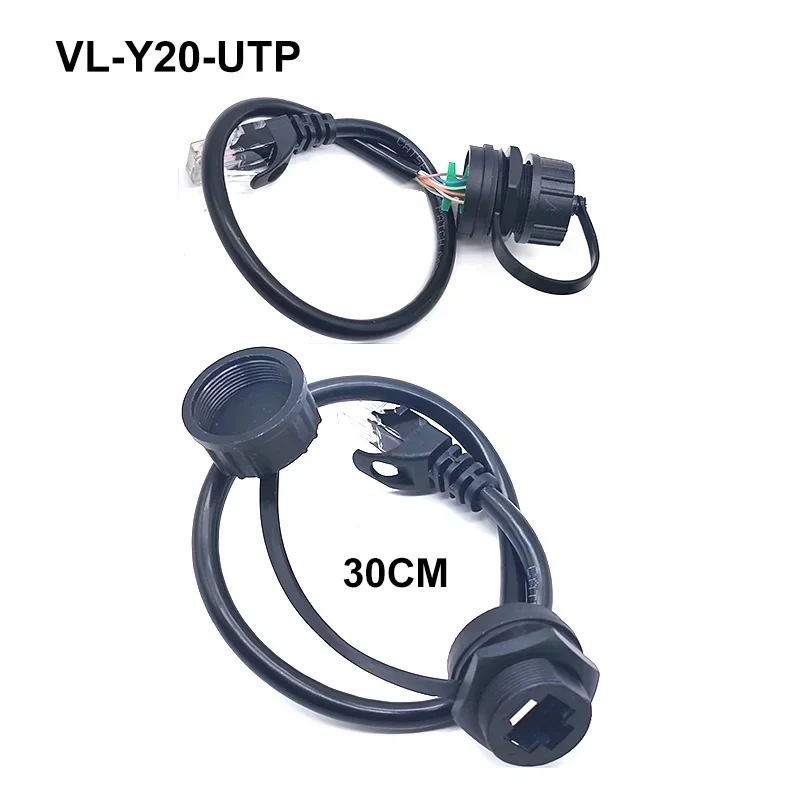 Waterproof M20 RJ45 Network Connector IP67 8Pin Ethernet Port Module Adapter RJ45 Network Cable Board Front/Rear Plug Socket image 3