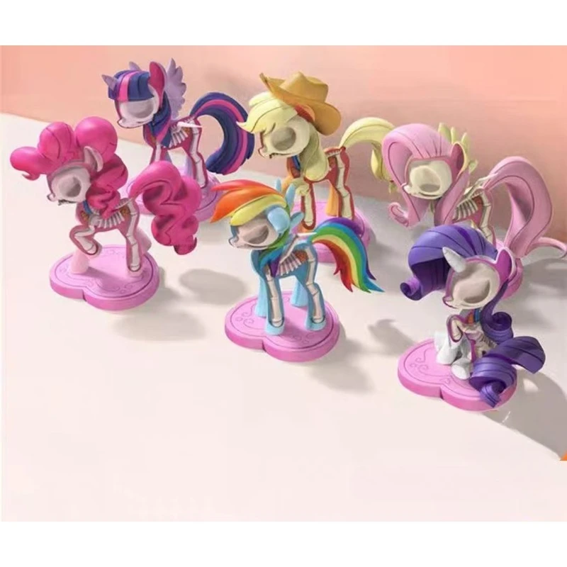 Auf Lager Kawaii Pony Half Dissectibles Sereis Actionfigur Niedliche Puppe Mode Ornamente Sammlerstück Mädchen Geburtstagsgeschenk