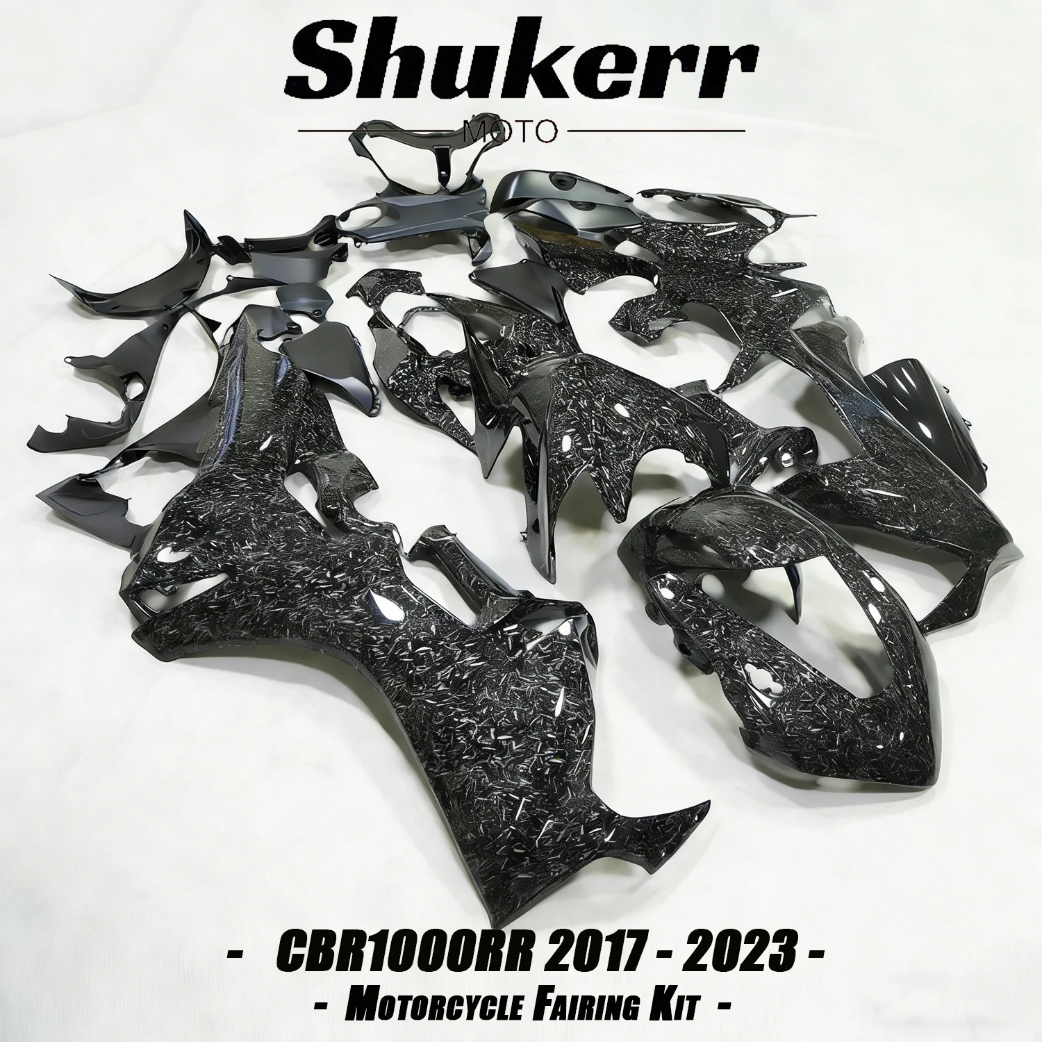 Forged Carbon Fiber Black Motorcycle Plastics Fairing Kit Injection Mold Bodywork Panel Kit Fit for Honda Cbr1000Rr 2017-2023 18 2
