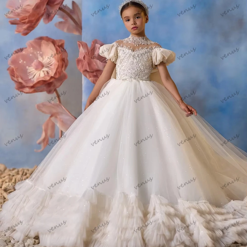Flower Girl Party Dresses فساتين للمناسبات الخاصة Beautiful Princess Birthday Dress Customized Vestidos De Novia 2026