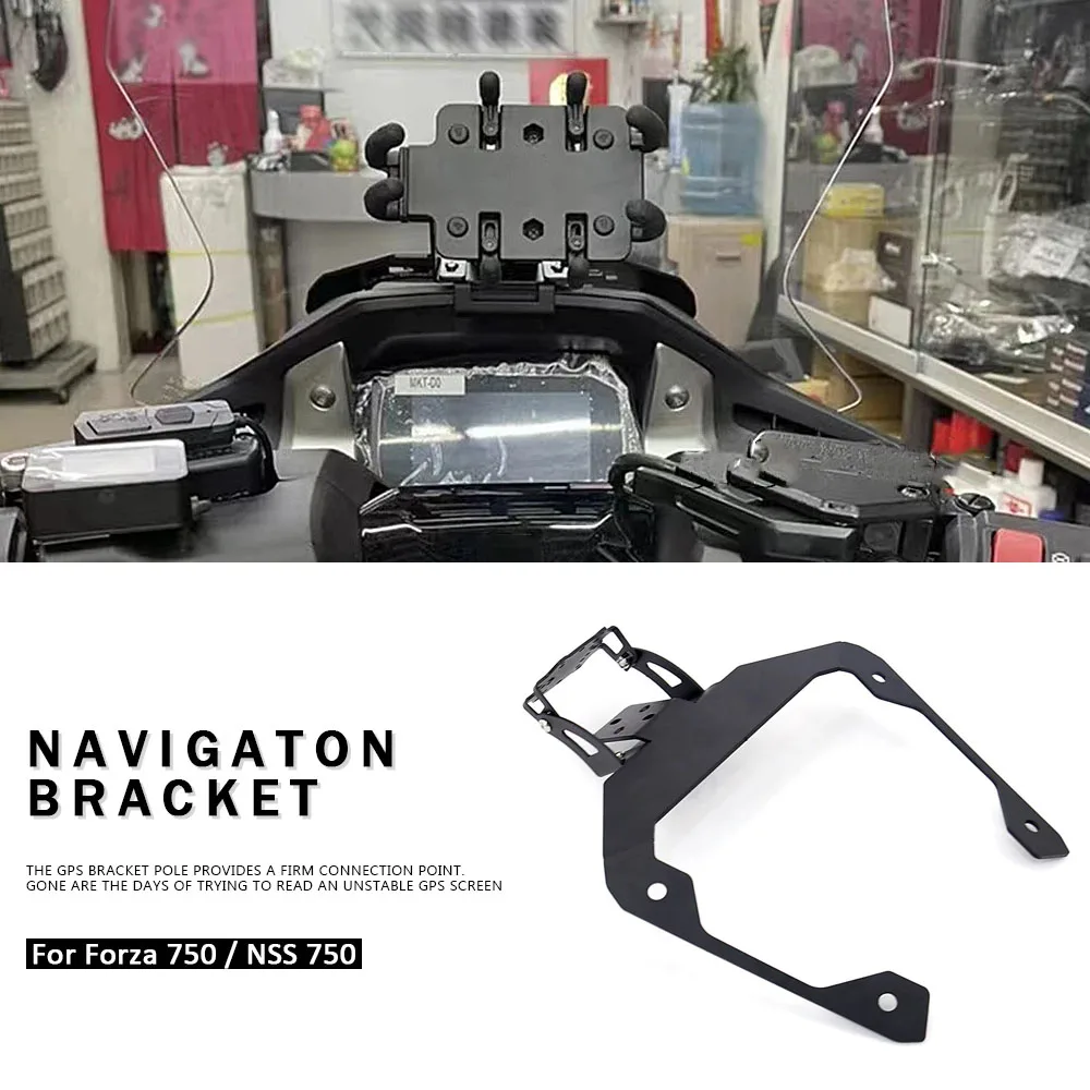 

NSS 750 NSS750 Motorcycle Accessories Mobile Phone GPS Navigaton Plate Bracket Mount Fit For Honda Forza 750 FORZA750 Forza750