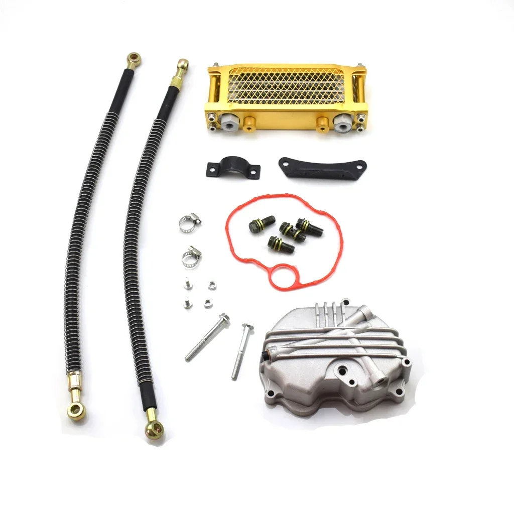 Engine cover + Radiator COOLING Cooler Oil Hose FOR 125CC 140CC 160CC Dirt Pit Bike Monkey Bike Z50