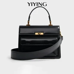 Vintage Shoulder Crossbody Bags for Women Trend Fashion Handbag Clutch Small Black Brown PU Leather Women's New 2024