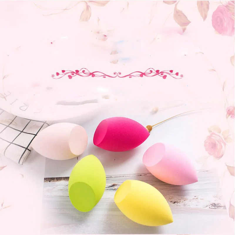 Hoge Kwaliteit Afschuinende Vormen Zachte Schoonheid Make-Up Sponzen Poeder Puff Blender Spons Ei Vrouwen Gezicht Make-Up Tools Cosmetische Bladerdeeg