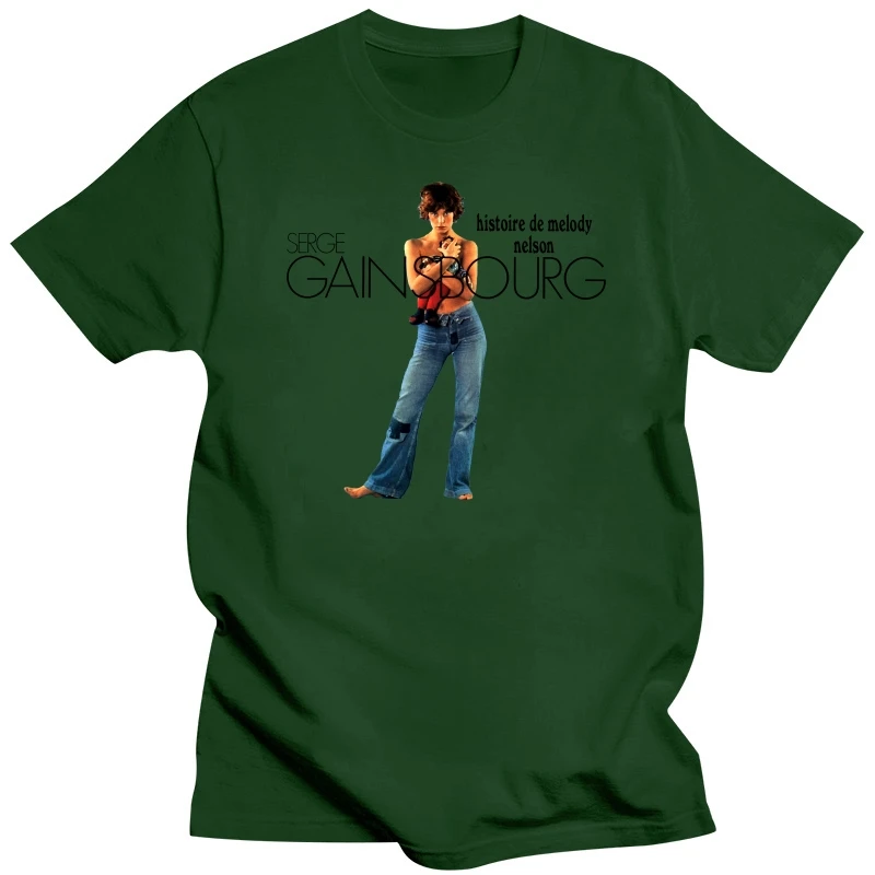 Álbuns franceses 1970s retro t camisa histoire de melody nelson serge gainsbourg