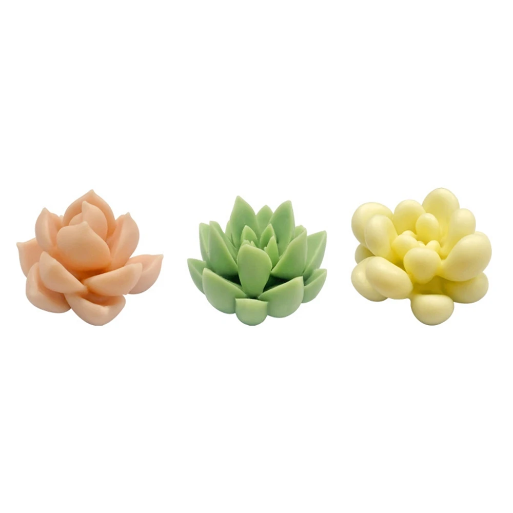 

Succulent candle silicone mold DIY fragrant gypsum succulent mold Silicone Mold Scented Making Tools 3D DIY Handmade Fragrance