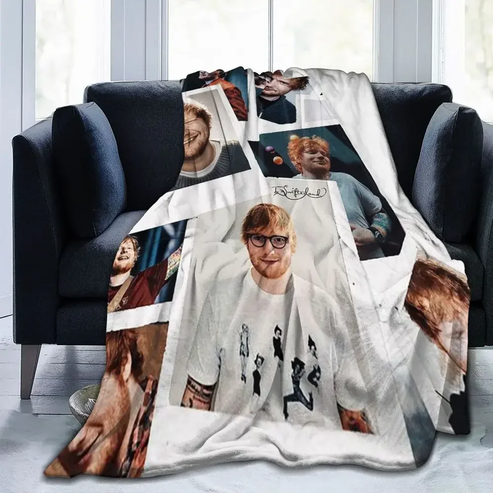 

Ed Sheeran Singer Blankets Flannel All Season Multifunction Lightweight Throw Blanket for Home Office Rug Piece