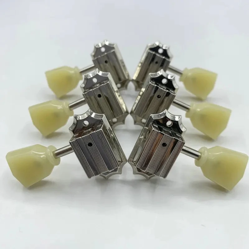 Machines Heads One Sets L3R3  Made In Korea Jinho Nikel Color10MM EPI Vintages Tuner Key Guitar view 6