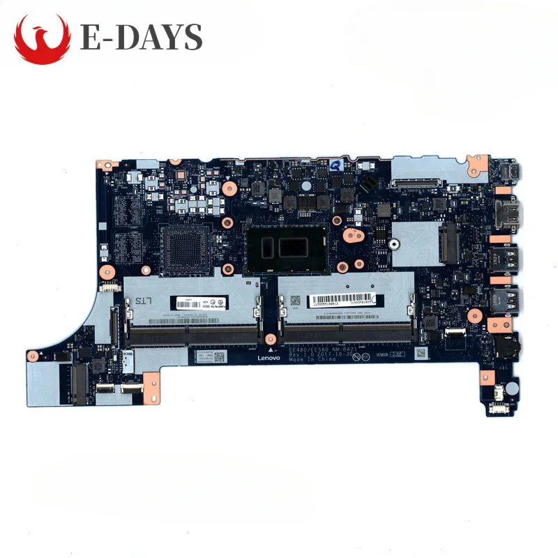 For Lenovo ThinkPad E480 Laptop Motherboard NM-B421 Notebook Mainboard With CPU I3-7020U UMA 100% Tested Okhigh Quality