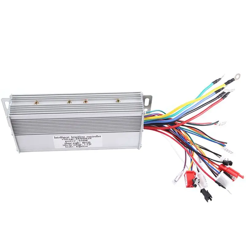 AT63-2X 48V/60V/64V 650W 15 Tubes Ebike Controller Electric Bicycle Controller Brushless Dual Mode For Electric Bike/Scooter