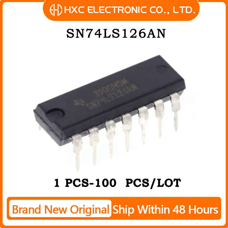 50PCS 74LS126 SN74LS126AN SN74LS126N HD74LS126P 74LS126P DIP-14 DM74LS126AN