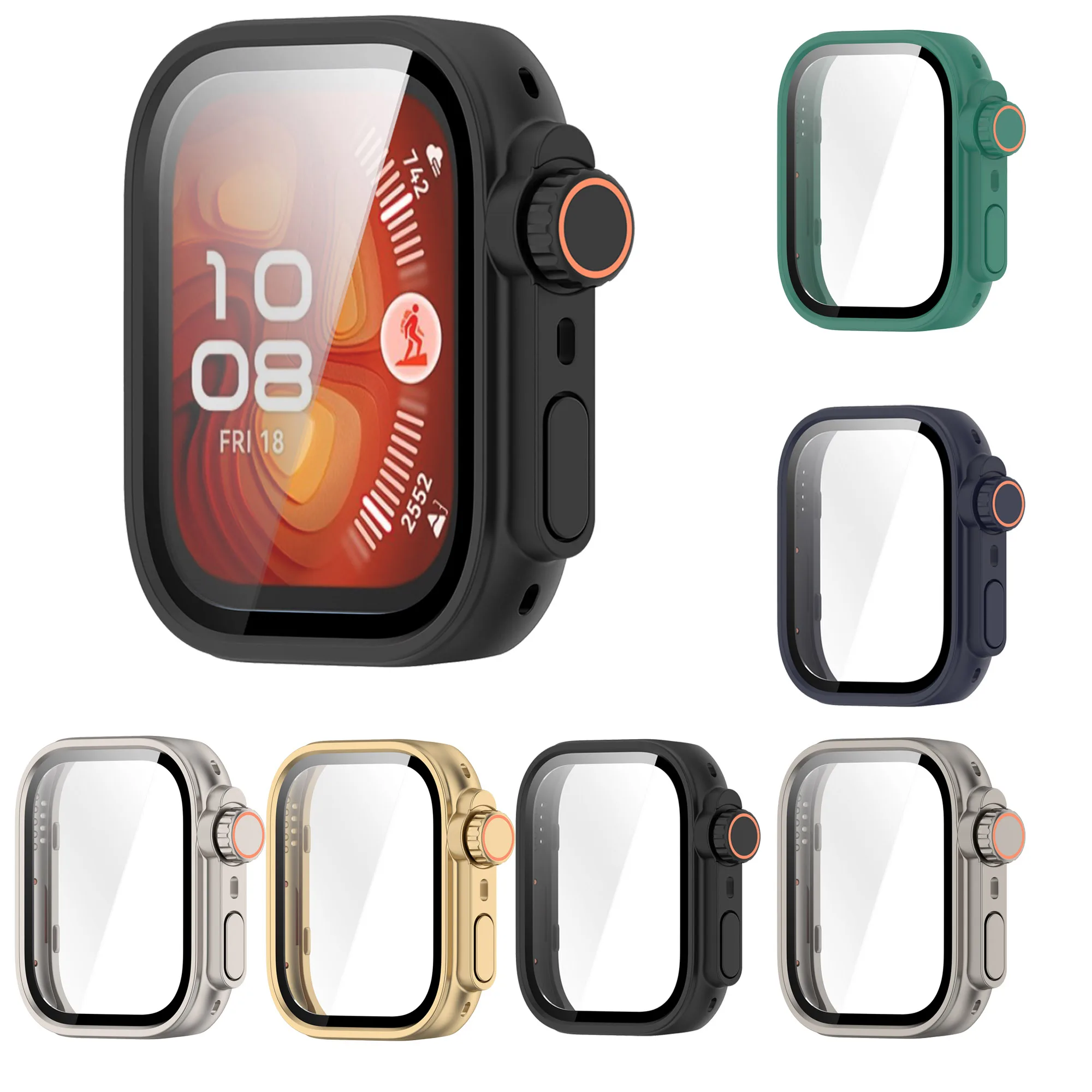 Change To Ultra Watch Case for Huawei Watch Fit5 Fit 5Pro 4Pro Fit4 Screen Protector Shell Glass Upgrade For Fit 5Pro to Ultra