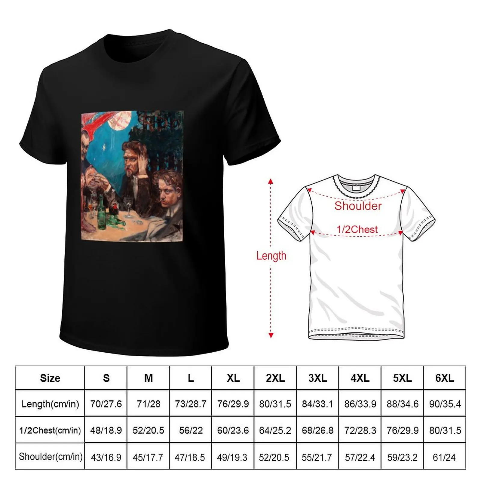 Akseli Gallen Kallela Problem (Symposium) 1894 T-Shirt t shirts for man cotton T-Shirt