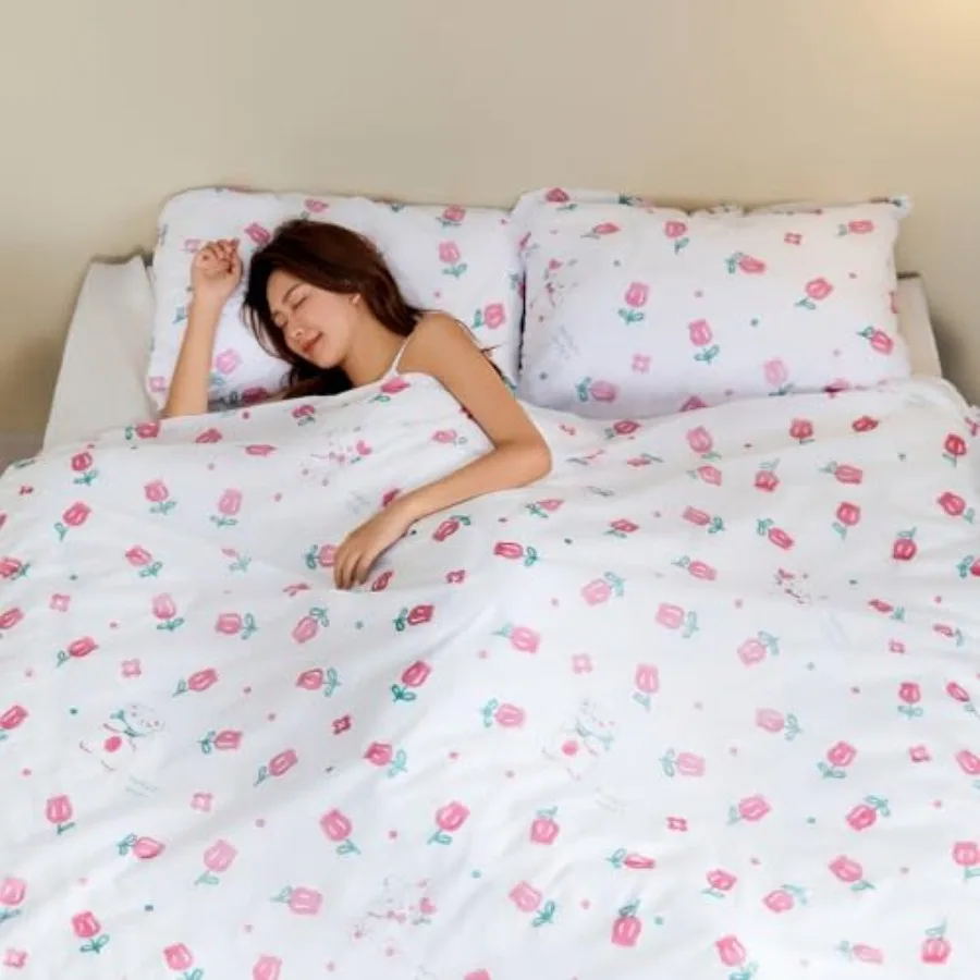 Portable Disposable King Size Bedding Set for Travel: Includes Bed Sheets Quilt Cover and 2 Pillowcases Ideal for Hotels Campin