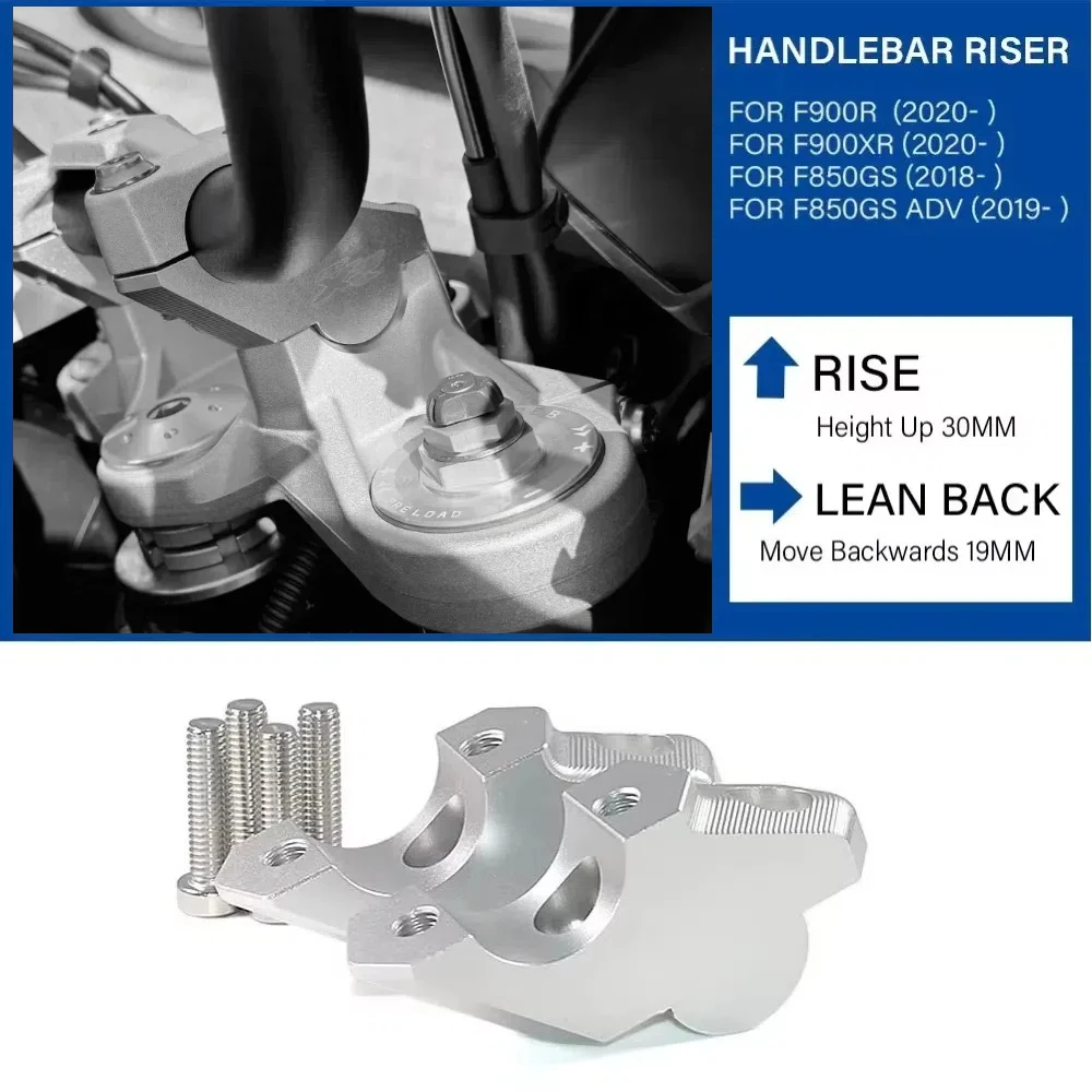 

Зажим для руля мотоцикла, удлиненный зажим для BMW F900 F900R F900XR F850GS F850 GS ADV F850, аксессуары для приключений