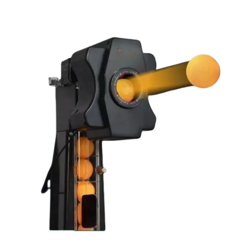 آلة خدمة أوتوماتيكية لتنس الطاولة برأس مزدوج آلة كرة تنس الطاولة سهلة التجميع متعددة الوظائف متعددة الدوران #1