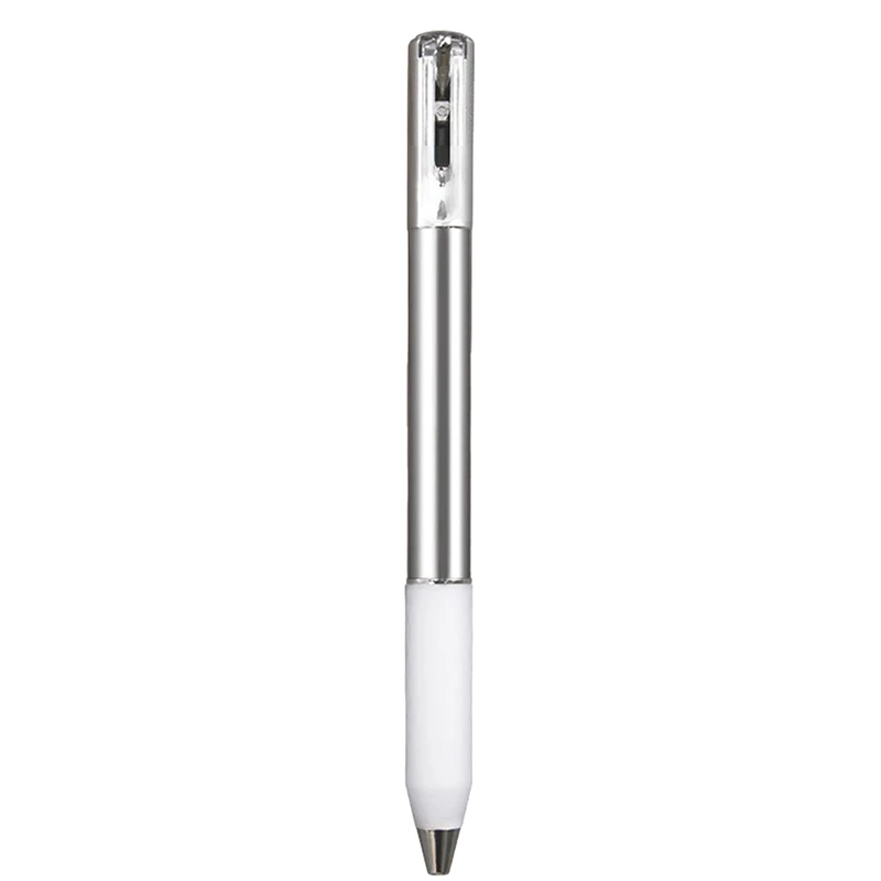 Geometric Metal Crinkle Pen Fidget, Stress Relief Metal Shape Shifting Switchpen, 0.5Mm Retractable Gel Pen