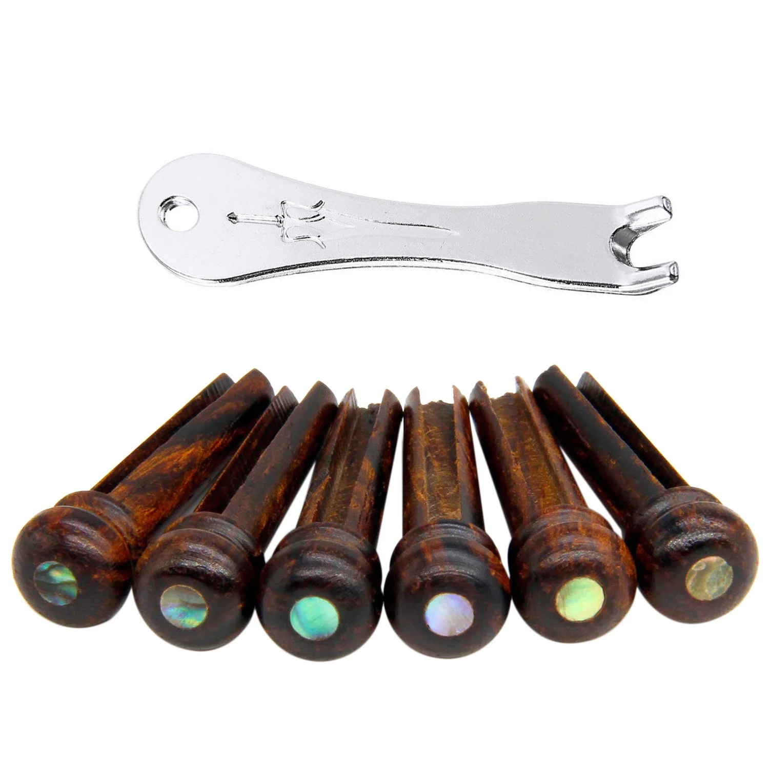 غيتار صوتي مرصع بنقطة أذن ، دبابيس غيتار معدنية ، ساحب ، قطع غيار تصنعها بنفسك ، 6 صوفي