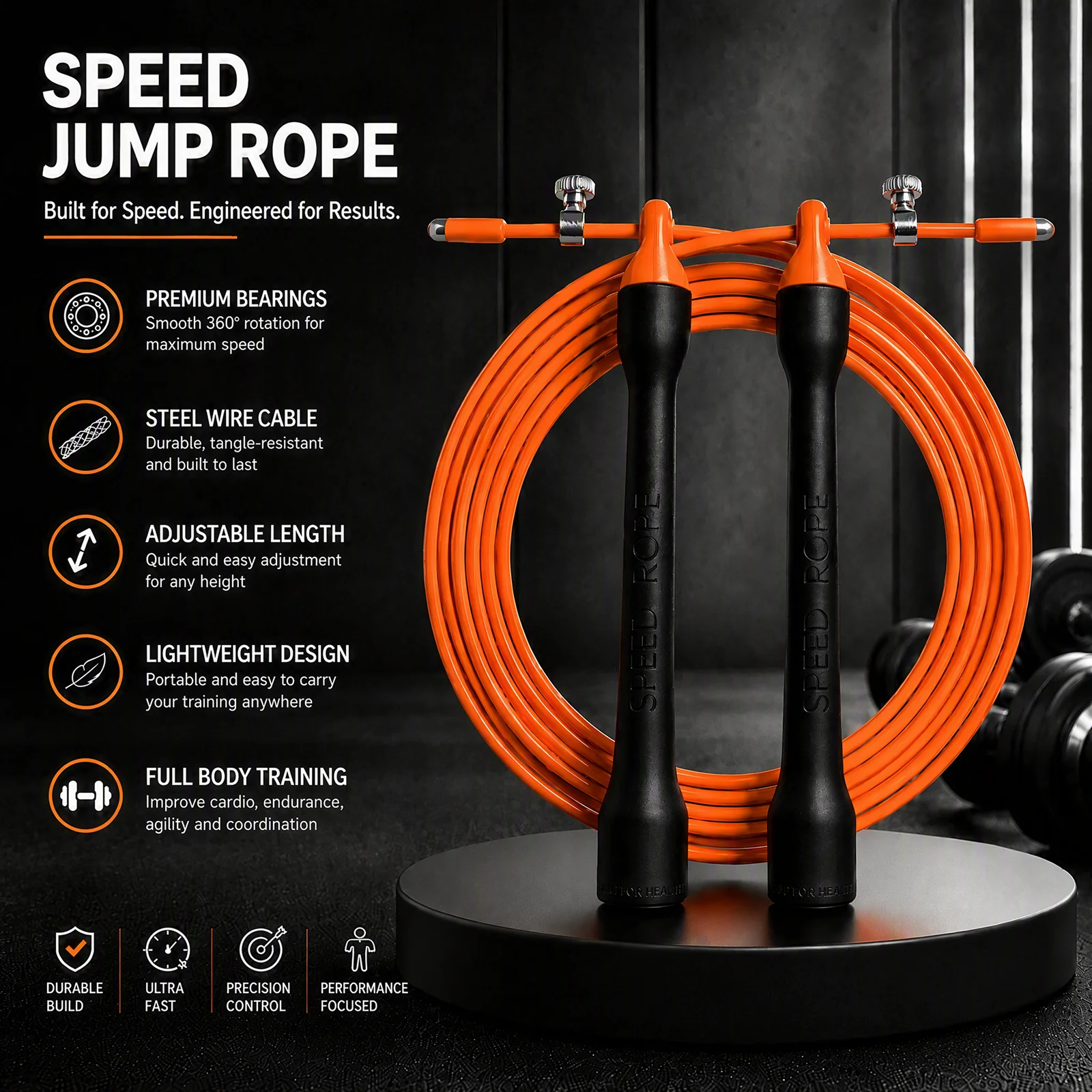정밀 베어링 시스템을 갖춘 전문가용 스피드 줄넘기 – - Jump Rope Speed Bearing 리뷰 및 가격