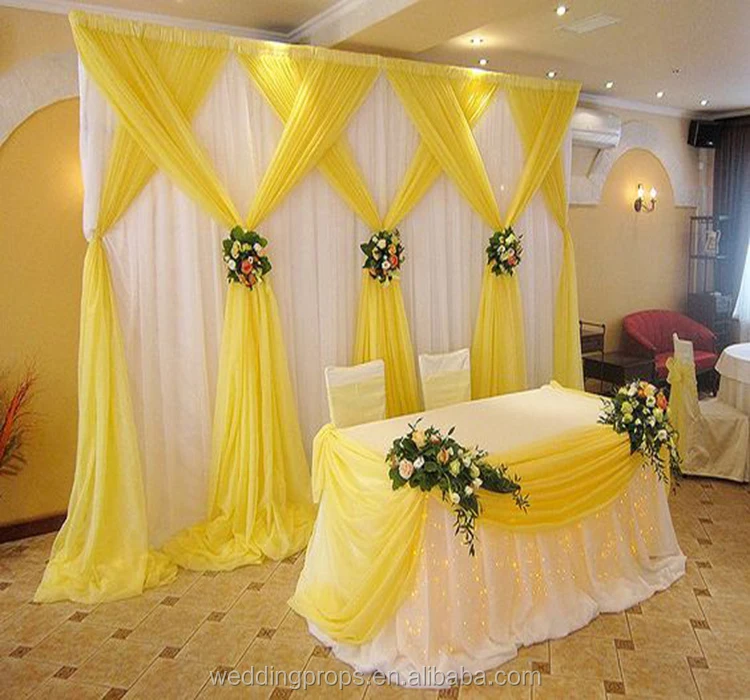 Wedding Banquet Event Ice Silk Curtain Backdrop Decoration For Sale