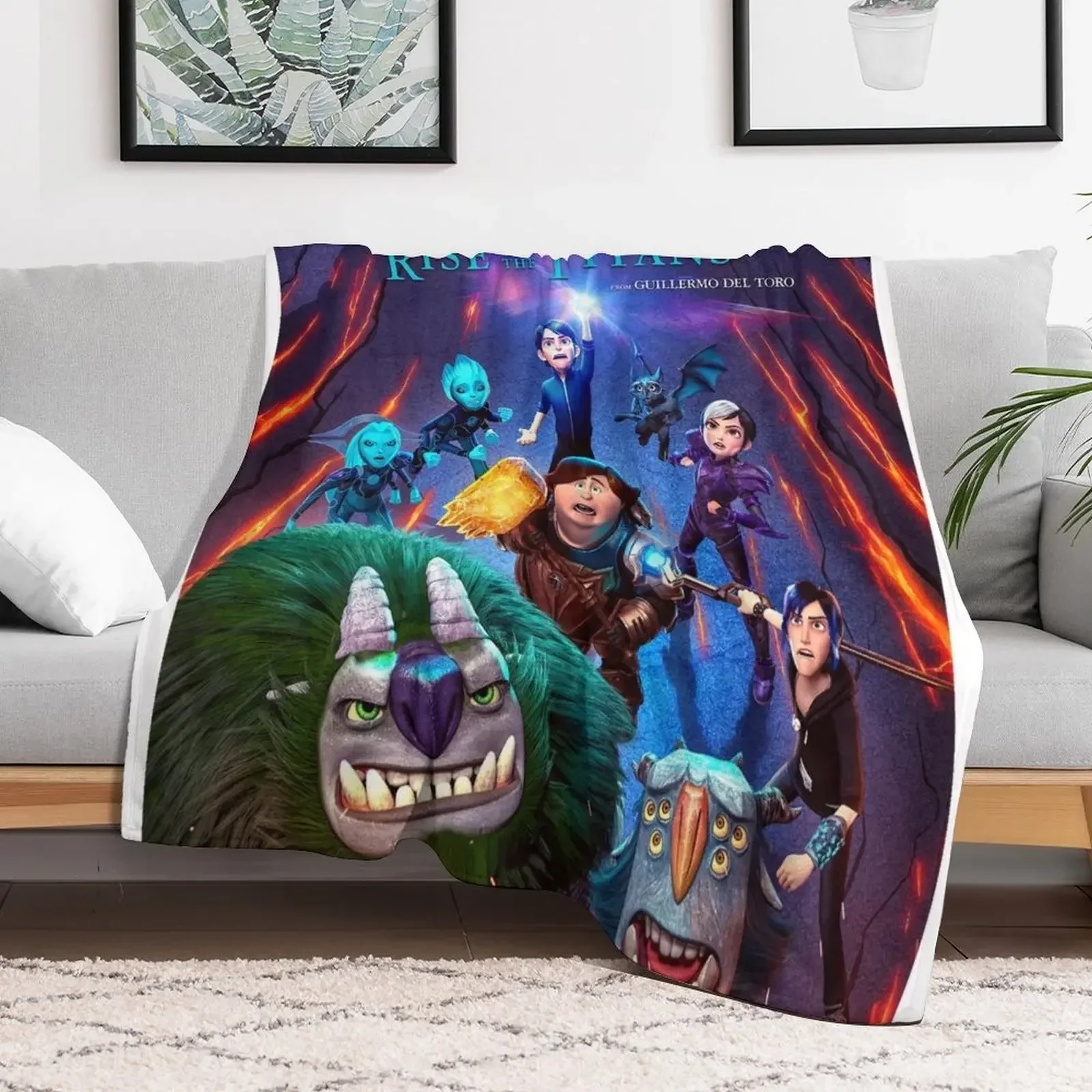 Trollhunters Throw Blanket cosplay anime manga Luxury Designer Blankets