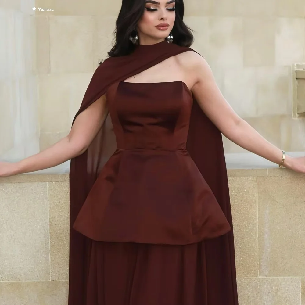 فساتين ماريسا الأنيقة خط فساتين نسائية أنيقة لحفلات الزفاف فساتين فاخرة مصنوعة حسب الطلب بدون أكمام للحفلات الراقصة