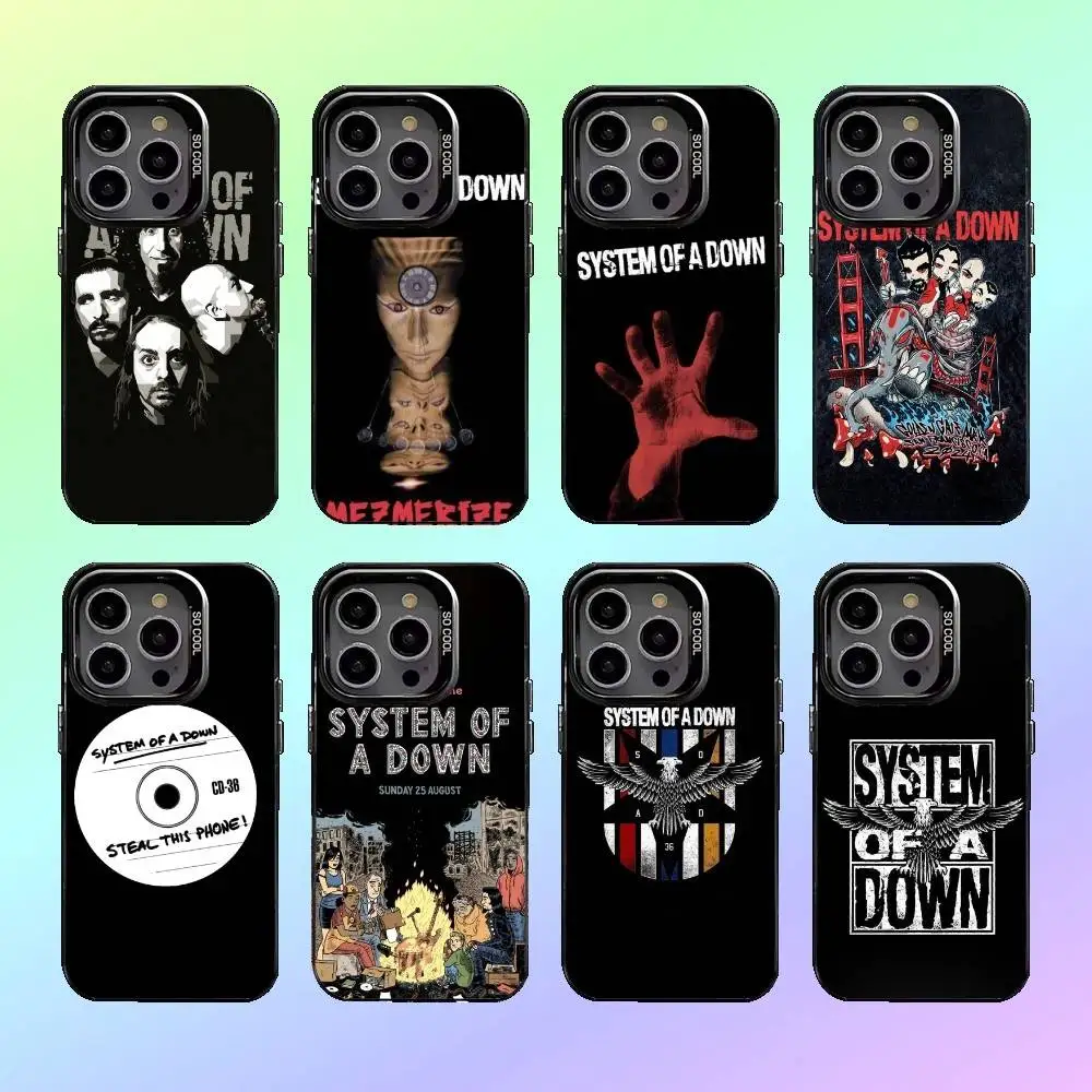 

Band S-System of a D-Down Phone Case For iPhone17,16,15,14,13,12,11 Colored Silver Plated Inside Cover