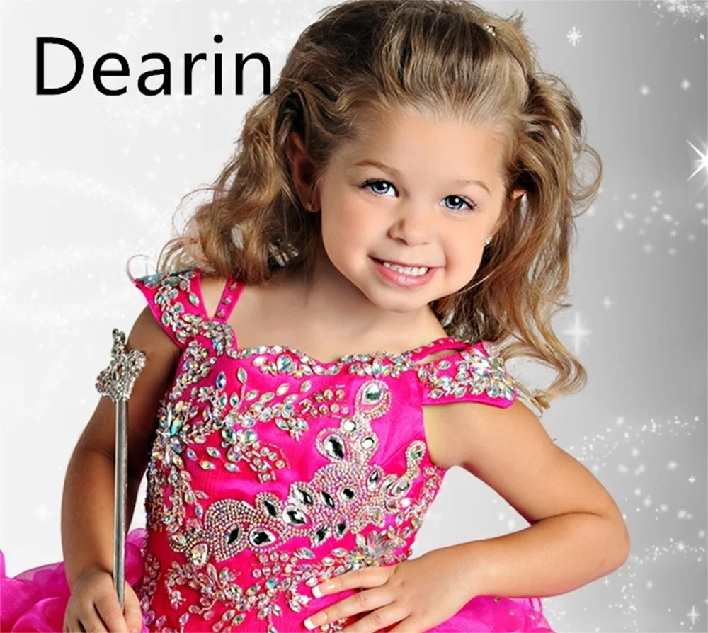 ที่กําหนดเองชุดสาวดอกไม้ Dearin ไหล่ A-Line กระโปรงยาวมินิพับชุด