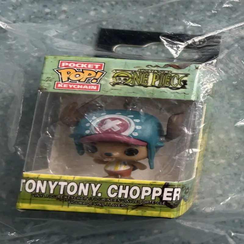 FUNKO POP Tonytonia de una pieza. Chopper Llavero Juguete MONKEY. D. LUFFY TRAFALGAR. LAW Figuras de vinilo Pocket Pop Llaveros Juguetes