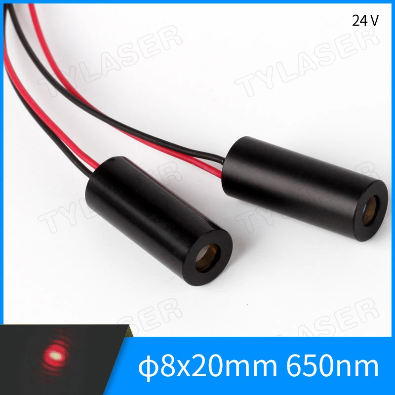 

High Quality D8x20mm 650nm Red Dot 24V PCB External 1mw 5mw 10mW 30mw 50mw Glass Lens Laser Diode Module Industrial Grade