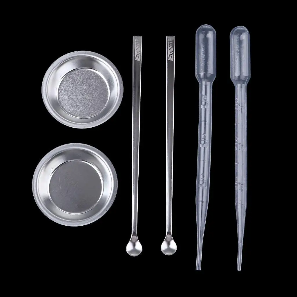 

Color Paint Stirrer Tools Premium Metal Plastic Tray Dropper Kit for Model Paint Organizer and Storage