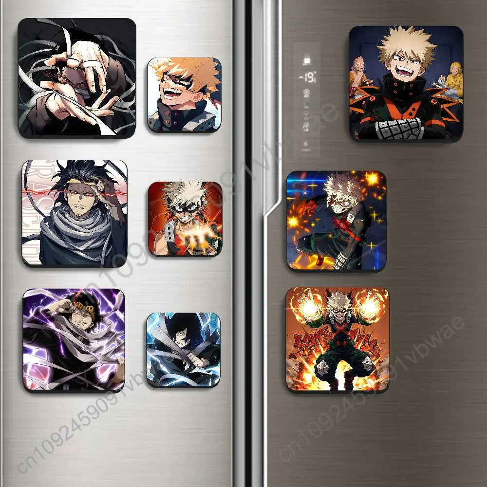 Katsuki Bakugo Aizawa Shouta My Hero Academia BestSelling Refrigerator Magnetic Sticker Fridge Magnets Adhesive to Metal
