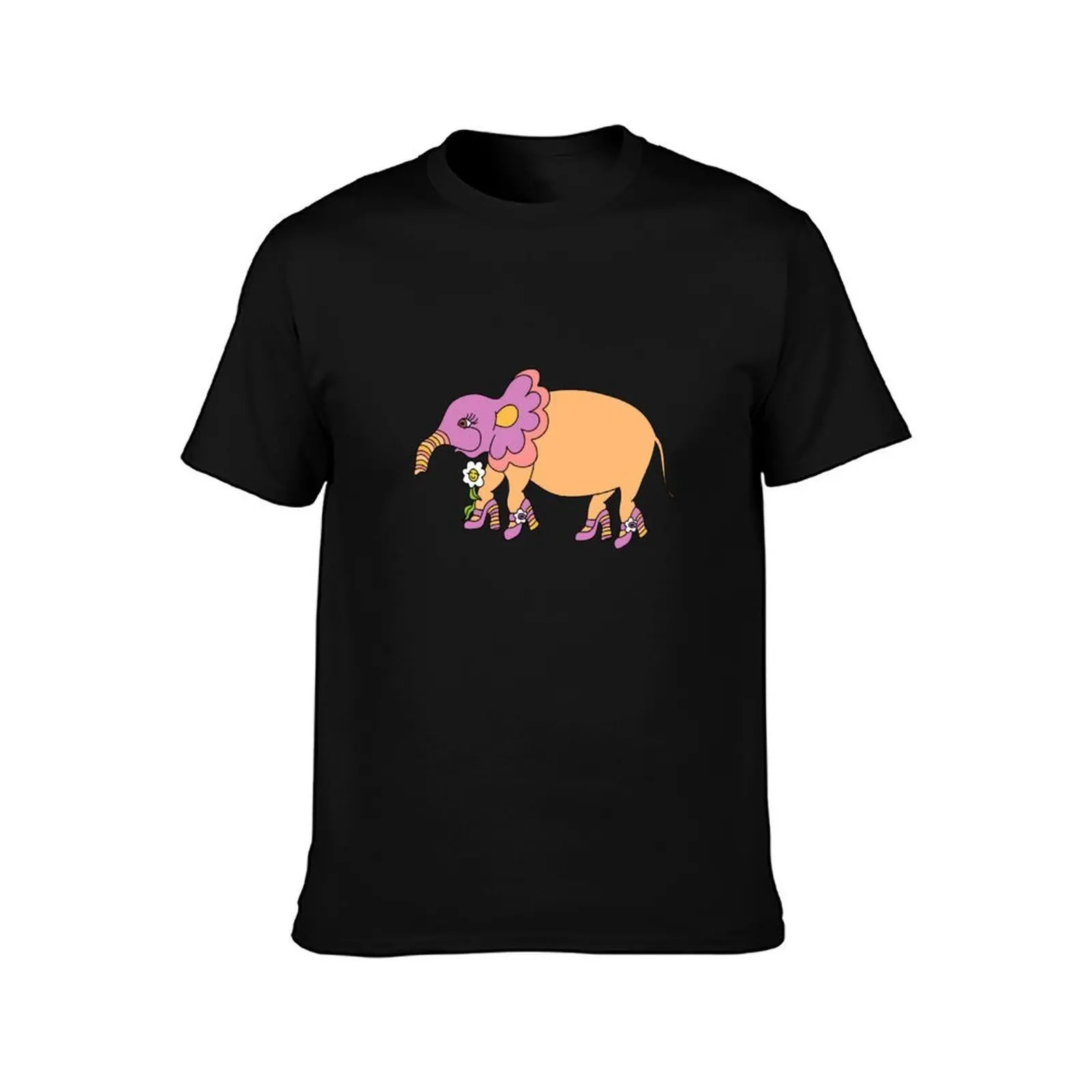 fancy elephant pleasing T-Shirt, Summer Casual Cotton Tee, Oversized Streetwear Tops, Vintage Graphic Print, Unisex Men Women