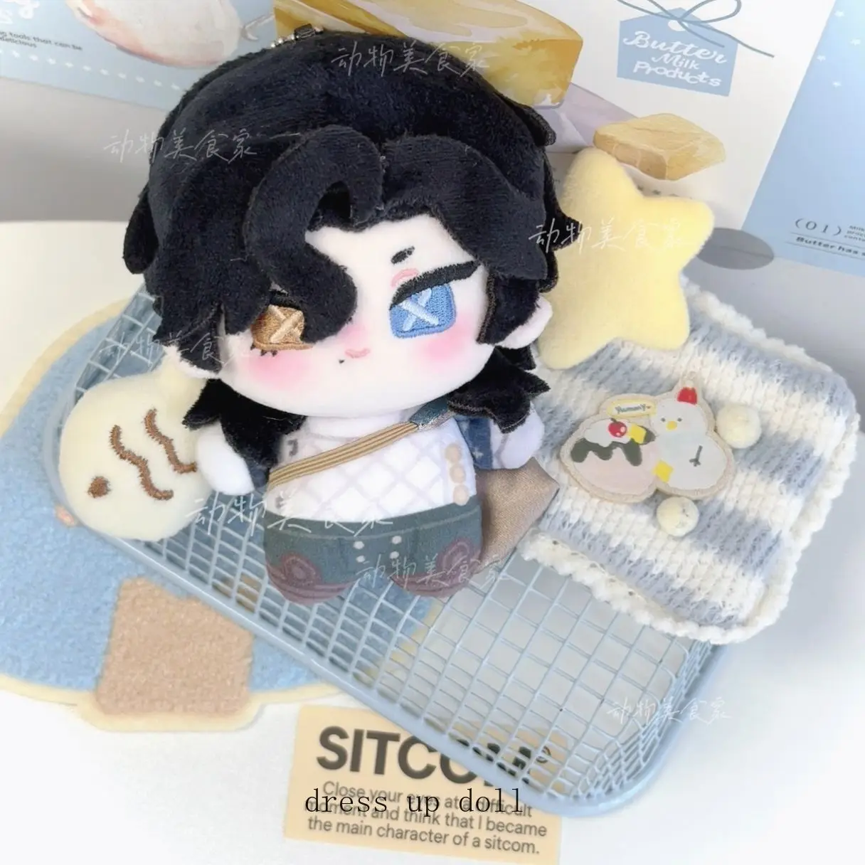 

10 см игрушка Identity V Ричард Стерлинговое аниме косплей животные уши плюшевая кукла фигурки тела куклы сумка подвеска плюшевый подарок