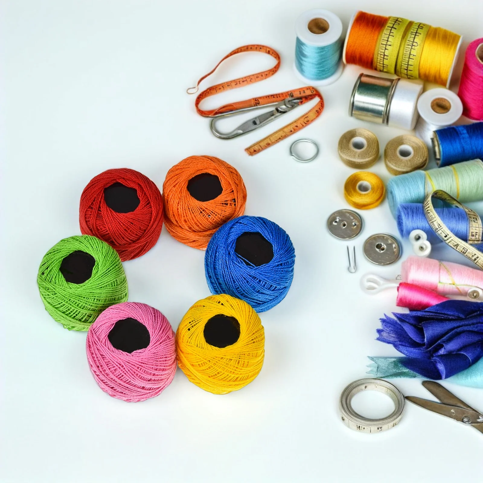 

16 Color Cross Stitch Embroidery Thread Set Polyester Sewing Manual Thread Solid Color for Needlework Quilting Knitting Crafts