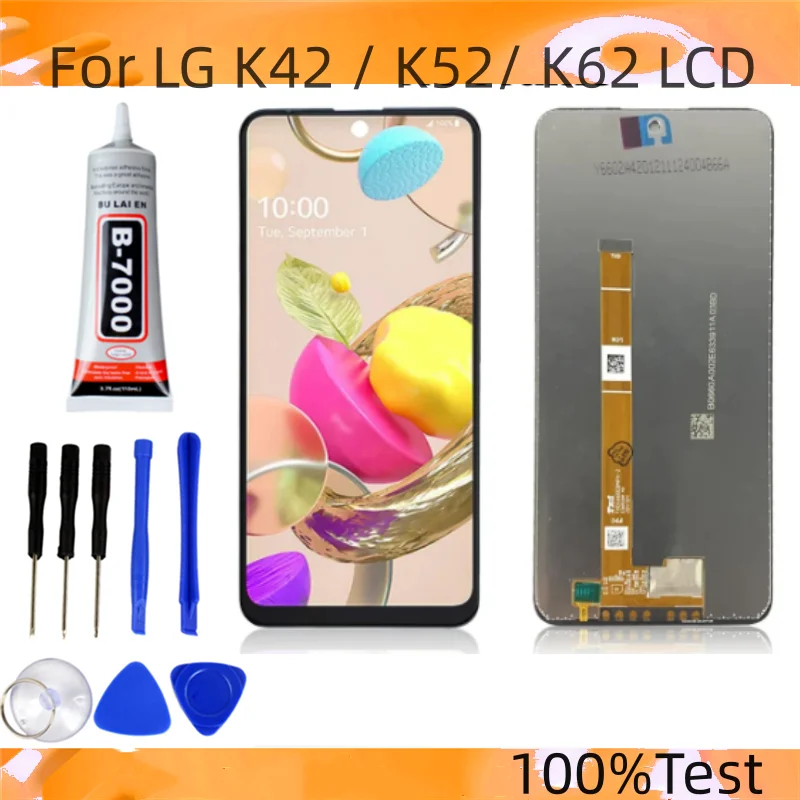 100% протестированный Оригинальный ЖК-дисплей для LG K42 K52 K62, ЖК-дисплей для замены LG K420 K525 K520 ЖК-дисплей