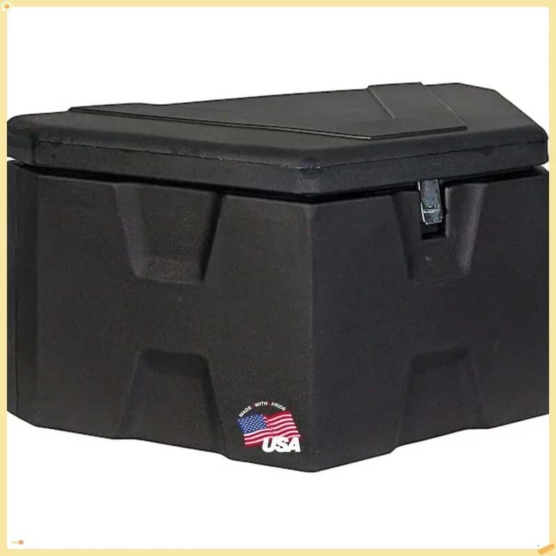 18x19x36" Black Poly Trailer Tongue Storage Box (1701680) - USA-Made, Tool/Cargo Organizer