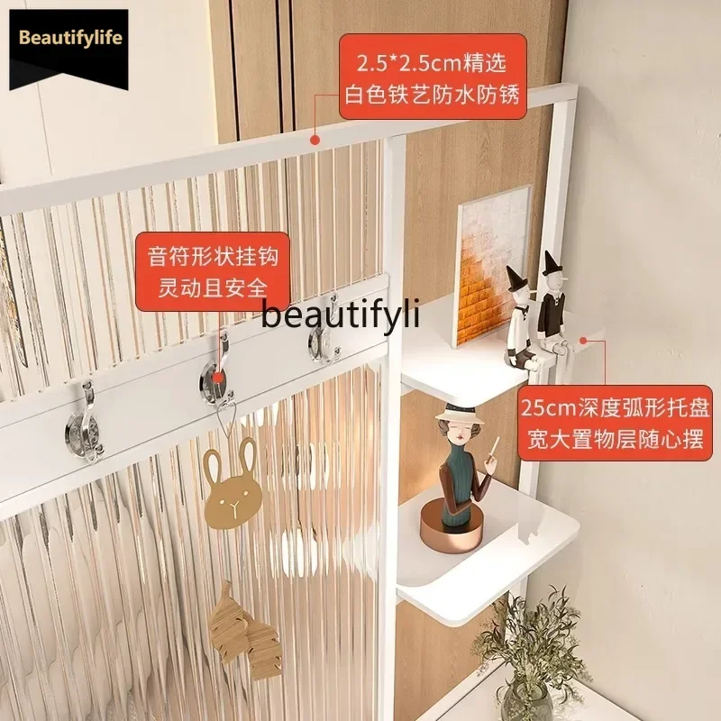 

B33 Входной шкаф, встроенный французский кремовый ветер, обращенная дверью, стеклянная перегородка, экран, шкафчик