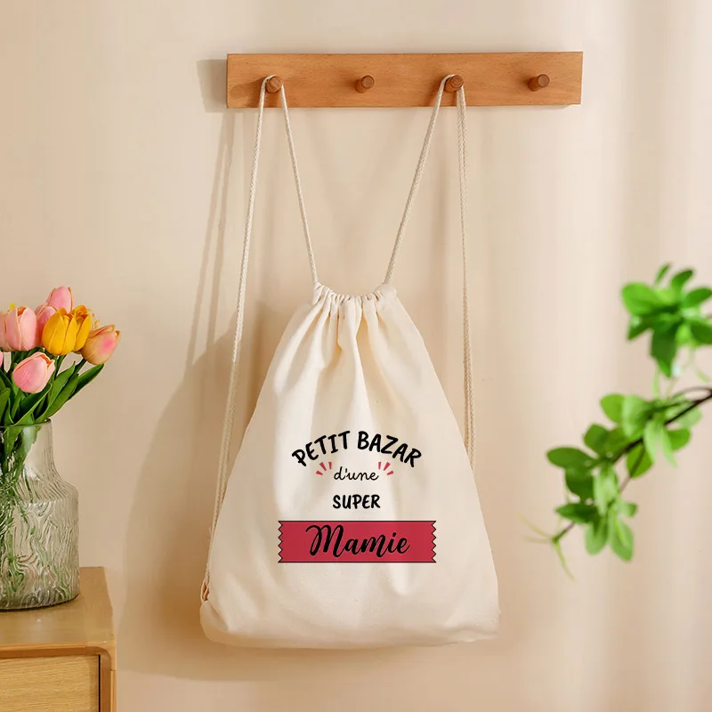 قطعة واحدة من حقيبة الظهر برباط بنمط مامي الفائق، كيس رياضي قابل للتعديل للسفر الرياضي، حقيبة تخزين خفيفة الوزن هدية عيد الجدة #3