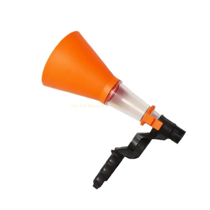 

Easy to Operate Fast Clamp Oil Change Tool Car Engine Oil Funnel Universal Automotive Engine Oil Filling Funnel Visible