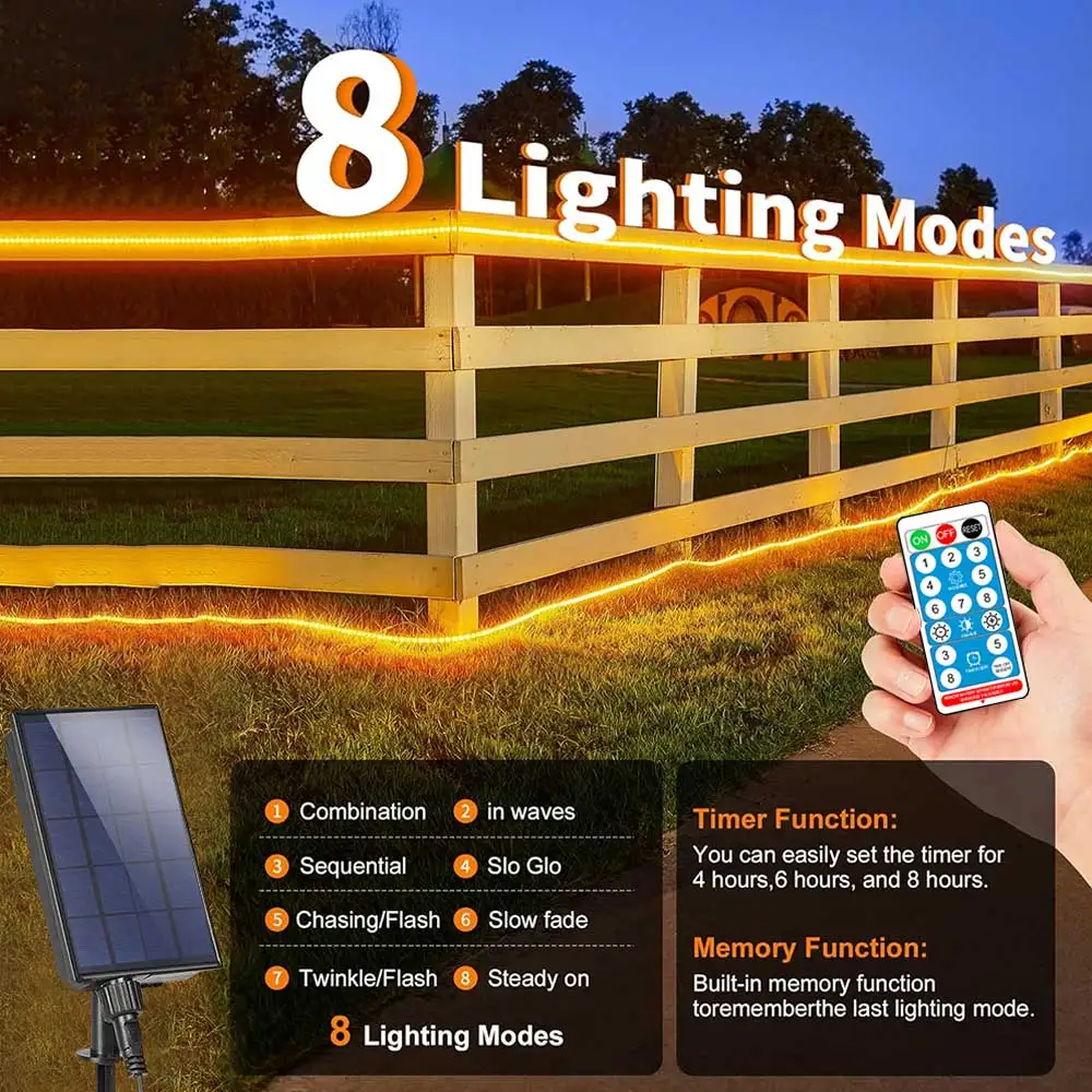 24V COB Solar Neon Light Strip Elastyczne światła Taśma samoprzylepna LED Diode Rope IP67 Ściemnialne podświetlenie Zimny Naturalny Ciepły Biały