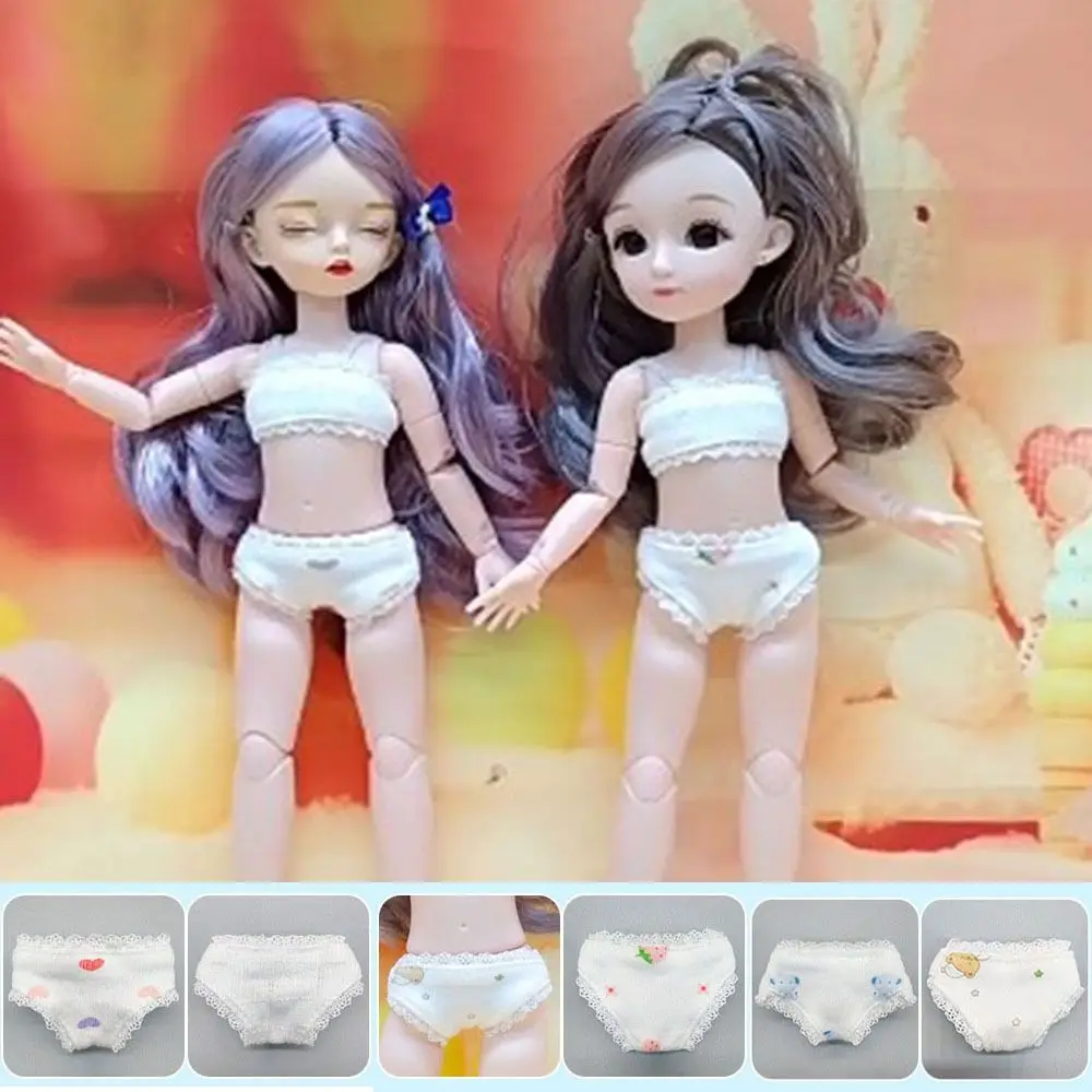 New Cute 30cm Doll's Underwear DIY 3 Styles Briefs Underwear Elasticity Doll Clothes Accessories 1/6 BJD Doll/30cm Doll