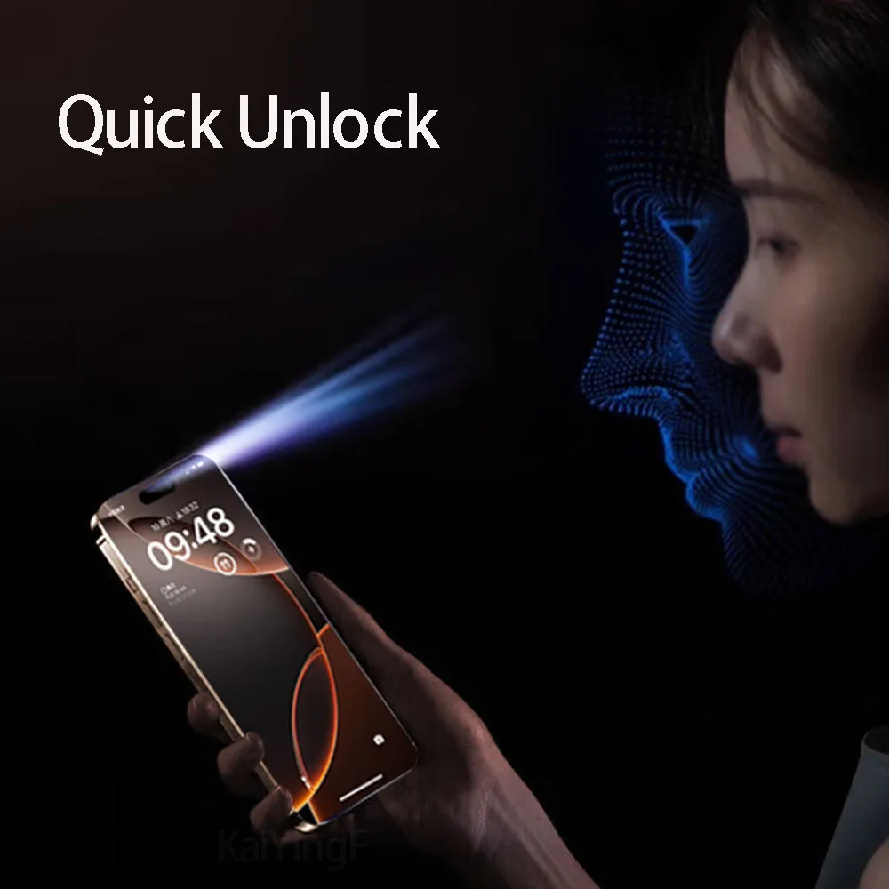 2/4Pcs Anti-Spy Tempered Glass For iPhone 16 15 14 13 12 11 Pro XS Max Screen Protector For iPhone X XR Full Cover Privacy Glass image 5