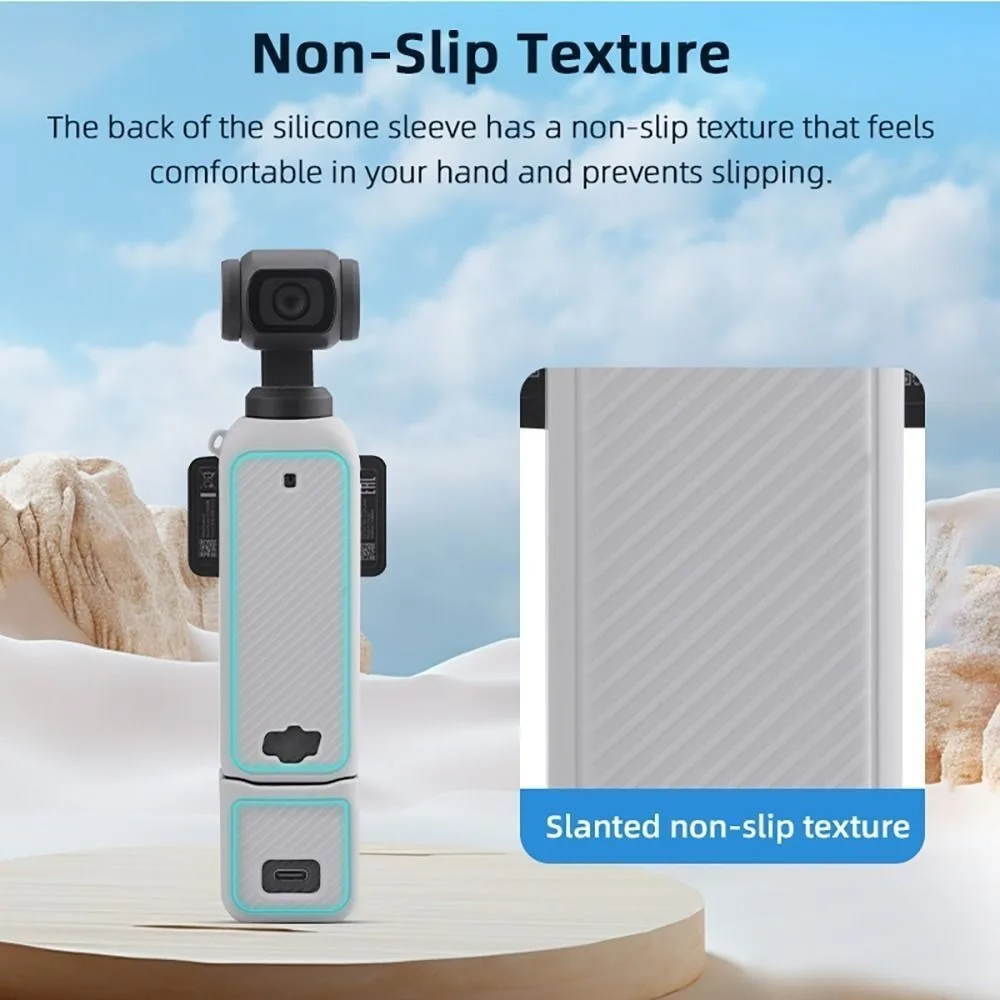 Silicone Camera Protective Cover Soft Sleeve Durable Gimbal Camera Case Dustproof Anti-Scratch Anti-bump Cover