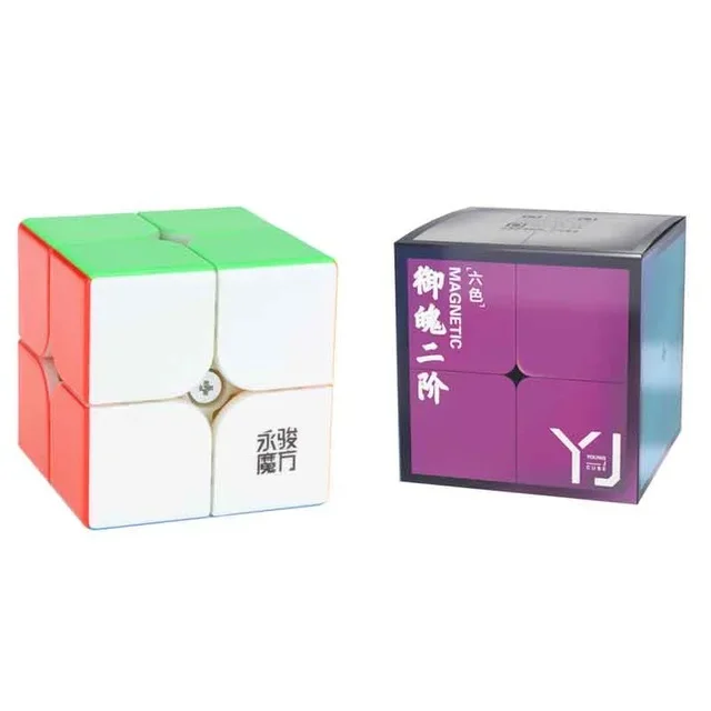 [Picube] yj yupo 2x2 magnético 2x2x2 cubo de velocidade yj yupo v2 m cubo quebra-cabeça brinquedos educativos profissionais para crianças presente