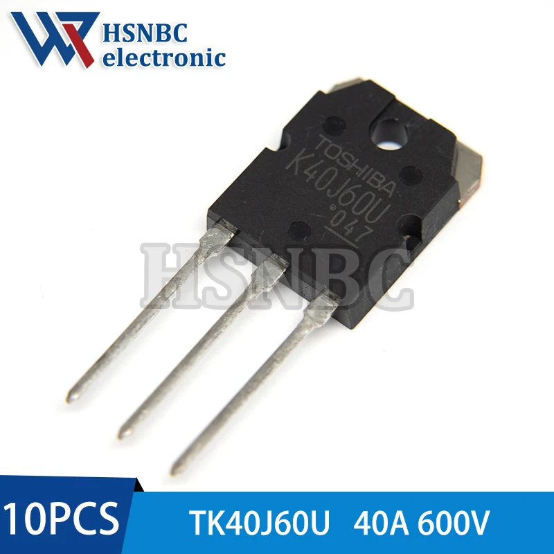 

10Pcs/Lot TK40J60U K40J60U TO-3P 40A 600V N-channel Power MOSFET Transistor 100% New Original