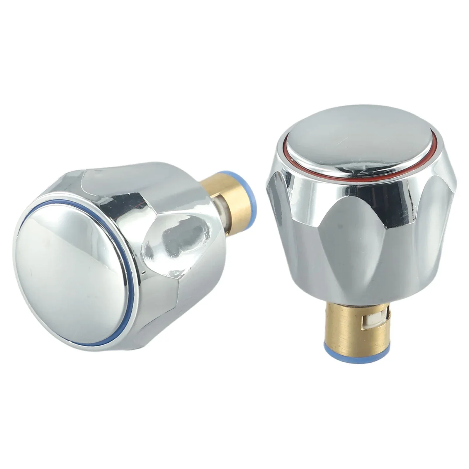 2pcs Screws 2pcs Tap Handle Kitchen/bathroom Products Thread Basin Sink Washer Hot Cold Faucet Handle Knob Copper Valves