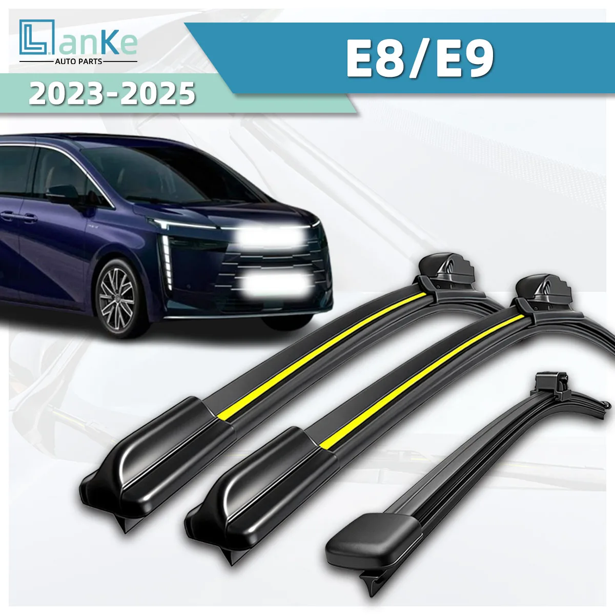 

Suitable For Trumpchi E8/E9 (2023-2025) Car Wipers With All-Weather Stability Durability Front Windshield Bi-Directional Wipers
